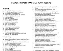 Power Phrases To Build Your Resume Build Your Resume Job Resume Job Info
