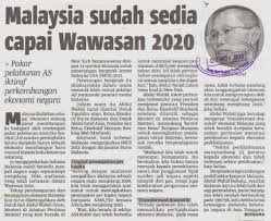 J a w a p a n : Wawasan 2020 Antara Realiti Dan Fantasi Coretan Anuar