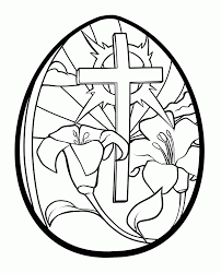 Religious easter cross coloring page. Free Printable Easter Coloring Pages Religious Coloring Home