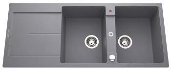 Maybe you would like to learn more about one of these? Evier A Encastrer 2 Bacs Avec Egouttoir Granit Et Resine Gris Argent Gia Leroy Merlin