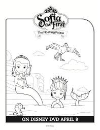 Sofia The First Floating Palace Mermaid Coloring Sheet With Images Mermaid Coloring Sofia The First Mermaid Coloring Pages