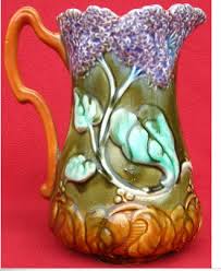 Art Nouveau Pitcher Onnaing France Porcelaine De Chine Art Decoratif Ornement