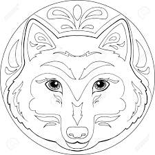 Découvrez tous nos coloriages pour adultes, à imprimer ou à télécharger gratuitement ! Mandalas A Colorier Decoratif Avec Tete De Loup Clip Art Libres De Droits Vecteurs Et Illustration Image 74488980