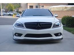 Spyder Projector Headlights Mercedes C300 C350 C63 Led 08 11 Black Or Chrome Mercedes Benz C300 Mercedes C300 Mercedes
