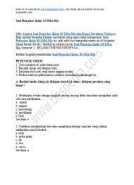 Soal essay penjas kelas xi semester 1. 50 Contoh Soal Uas Penjaskes Kelas 10 Sma Ma Dan Kunci Jawabnya