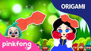 Snow White S Ribbon Pinkfong Origami Origami And Songs Pinkfong Cr Kids Songs Halloween Songs Nursery Rhymes Songs
