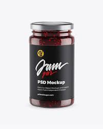 Free medical face mask psd mockup featuring a closeup of a young woman's face wearing the mask…. Clear Glass Jar With Jam Psd Mockup Free Mockups Freebiesbug