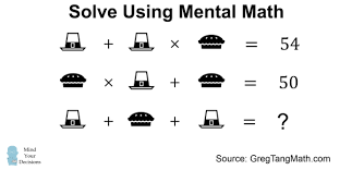 Sharing these fun puzzles with your kids is a great way to get them thinking mathematically and solving problems in a fun and engaging way! Viral Problem Solve Using Only Mental Math Mind Your Decisions