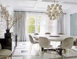 8 This Dining Room Has An Inspiring Round Table Dining Room Design Round Dining Room Table Grey Dining Tables