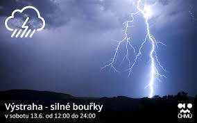 Na dané stránce je radarový snímek české republiky, na kterém je vidět oblačnost. Vystraha Chmu Silne Bourky Hradec Kralove