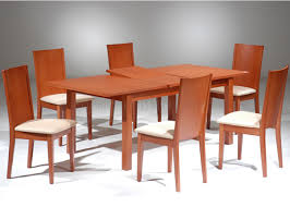 Amish dining room furniture at its finest from dutchcrafters includes our handcrafted, solid wood amish dining chairs and kitchen chairs. Cherry Finish Modern Dining Table W Extension Optional Chairs