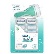 Intuition lathers and shaves at once, so you don't think twice. Schick Intuition Sensitive Care Razor 13 Cartridges Costco