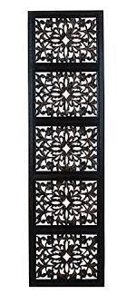 Deco 79 32661 Ebony Black Hand Carved Wood Wall Decor Sculpture Special Product Just F Carved Wood Wall Art Carved Wood Wall Decor Carved Wood Wall Panels