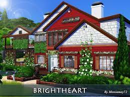 Found on the sims resource  created by singe2422 . Beautiful Ranch Style House For A Large Family While The Exterior Is Traditional The Interior Of This The Sims 4 Lots Sims 4 House Building Ranch Style Homes