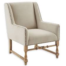 Chavanon wood linen traditional french accent chair, light beige ► 9. Martha Stewart Belden Wood Accent Chair In Cream Bed Bath Beyond