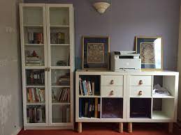 Billy bookcase, white, 31 1/2x11x79 1/2. Billy Bookcase And Kallax Cubes With Added Legs As A Credenza From Ikea Note Pictures To Help Shift Focus Away Fr Sitting Room Decor Billy Bookcase Bookcase