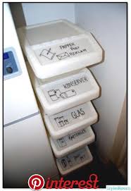 Ikea Sortera Stackable Bins With Lids To Sort Recycling Nifty Nooks Clever Crannies In 2019 Home Ikea Ho Home Organisation Pantry Interior Home Diy