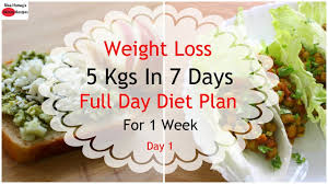 how to lose weight fast 5kgs in 7 days full day diet plan for weight loss lose weight fast day 1