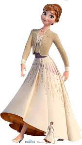 Anna Robe Creme Disney La Reine Des Neiges 2 Silhouette En Carton Grandeur Nature 164cm Decofete Ch