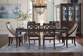 The elegant platinum finish, over birch veneers, mixed with the glimmer of the faux crystal button tufted chairs will make this dining room shine in any setting. Buy Jolie Cherry 7 Pc Dining Room With Parsons Chairs Part Badcock More