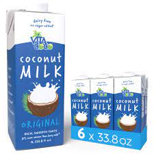 Real coconut milk powder ceylon from nestle maggi brand free shipping. Pack Of 6 Vita Coco Coconut Milk Unsweetened Original Plant Based Dairy Free Milk Alternative Gluten Free Soy Free And So Delicious Perfect For Cereal Coffee Smoothies 33 8