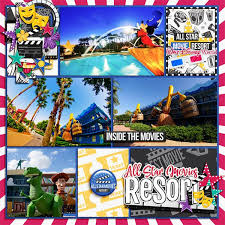 Digital Scrapbook Layout Made With Kellybell Designs Checking In All Star Movies Re Pin For Scrapb Disney Scrapbooking Layouts Disney Scrapbook Layout Design