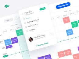 Scheduling Page For The Playces Admin Panel Admin Panel Book Design Inspiration Book Design