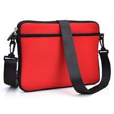 Save 10 99 Red Scoop Series Tablet Carrying Bag Sleeve With Shoulder Strap For Visual Land Prestige Pro 7d Tablet Loose Fit Bags Neoprene Bag Laptop Bag