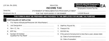 Personal income tax in malaysia is implacable to all eligible individuals. What Are Ea Forms And How Does It Affect You Ssm Mbrs Training
