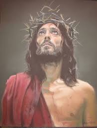 Light is also a common theme in many pictures of jesus christ. Portrait Of Jesus Christ Painting By Dragan Cvetkovic Cvele Saatchi Art