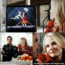 Hook And Emma Watching Peter Pan Cr Csvessel Once Upon A Time Funny Ouat Funny Once Up A Time