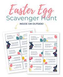 A charades easter egg hunt is a fun easter game for adults. Indoor And Outdoor Easter Egg Hunt Clues How Wee Learn
