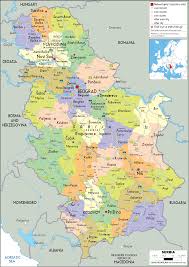 Find what to do today or anytime in august. Large Size Political Map Of Serbia Worldometer