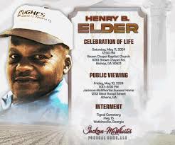 Celebrating the Life of Henry B. Elder Revelation 21:1 “And I saw a new  heaven and a new earth: for the first heaven and the first earth were  passed away; and there