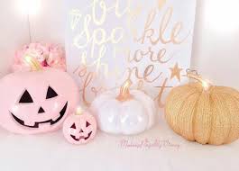 Pink Halloween Pumpkin Decor Pumpkin Halloween Decorations Birthday Halloween Party Pink Halloween