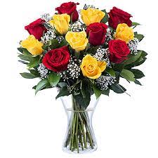 Maybe you would like to learn more about one of these? 12 Red And Yellow Roses Rose Bouquet Delivery Floraqueen