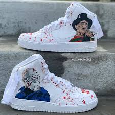 Black Lives Matter Custom Air Forces Freddy Vs Jason Custom Shoe Custom Shoes Diy Custom Nike Shoes Hype Shoes