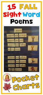 Pocket Charts 15 Fall Sight Word Poems For Shared Reading