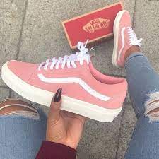 Vans Old Skool Suede Limited Edition The Color Is Spot On A Pale Peachy Pink That Looks Adorable With Any Kind Of Jeans E Shoes Sneakers Fashion Dream Shoes