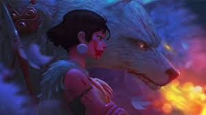 I have lived long enough, san. Princess Mononoke And White Wolf Moro Live Wallpaper Desktophut Com