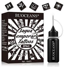 Quick shipping & quality supplies! Amazon Com Jagua Temporary Tattoo Tattoo Ink Kit Semi Permanent Tattoo Freehand Paste Ink Organic Jagua Fruit Based With Special Design Tattoo Stencils 2pac Beauty