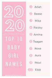 The 2020 Baby Name List Sleep And The City