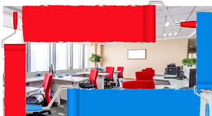 Warna putih sebagai warna netral biasanya sering digunakan desain kantor tema geometris untuk dapat menimbulkan kesan bahwa ruangan tersebut terasa lebih lebar. Bagaimana Cara Memilih Warna Untuk Interior Kantor