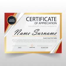 (opens in a new tab or window) certificate of recognition for best student simple. Free Modern Certificate Of Appreciation Template Svg Dxf Eps Png Cut File Vectors Photos And Psd Files Free Download