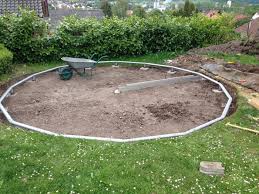 The child in the video is 2.5 years old. Pooluntergrund Fur Einen Aufstellpool Sand Betonplatte Abtragen