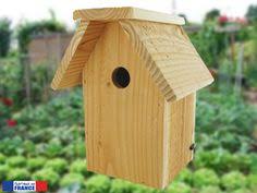 Nichoir La Chaumiere Grand Trou 34mm Nichoir Nichoir Oiseau Maison Oiseaux
