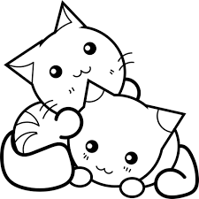 Have you wondered what your lovely cats want to tell you? Cat Cute Cat Kawaii Coloring Pages Allwallpaper