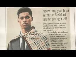 Victoria was also on the shoot and complimented his look. Marcus Rashford Reacts To The Government S U Turn On Free School Meals And Returning To Football Youtube