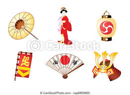 Japanese graphics of kimonos and kois take center stage in new york city's central park for the. Japan Symbols Japanese Traditional Culture Symbols Isolared Canstock