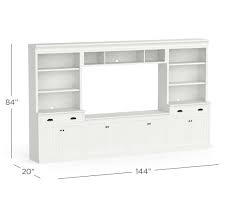 Browse a wide selection of tv consoles and entertainment centers for sale, including wood, metal and glass tv stands with a variety of storage options. Aubrey 6 Piece Entertainment Center Pottery Barn